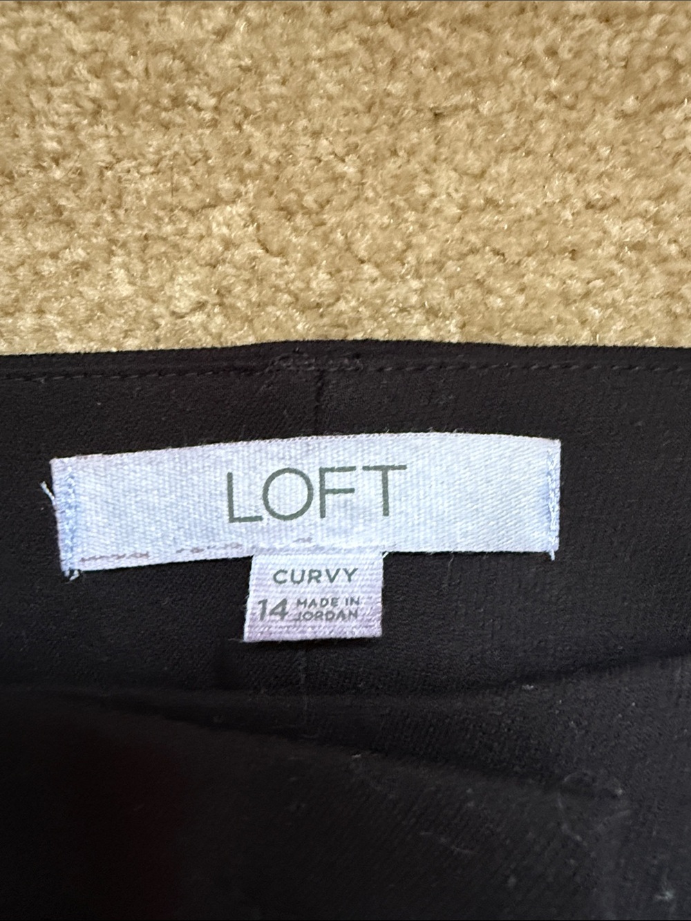 LOFT The Sutton Skinny Black Dress Pants - Picture 2 of 5